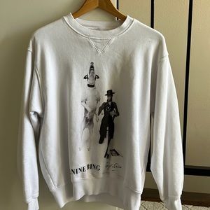 White Anine bing sweatshirt size s